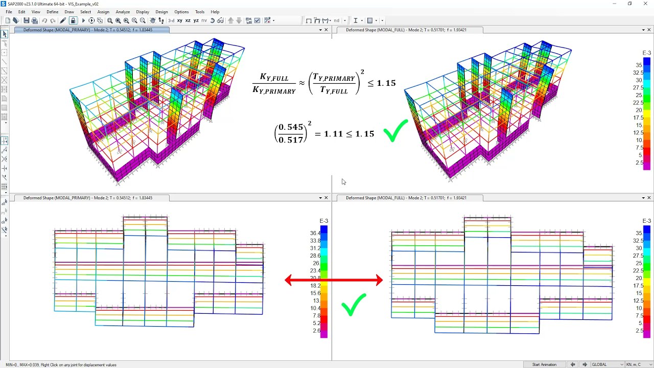 Design of Secondary Seismic Elements with SAP2000/ETABS and VIS