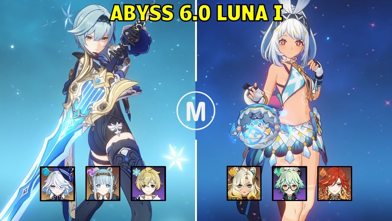 C6 Eula Hyper Carry & C1 Mualani Mavuika Vape - Spiral Abyss Luna 1 Floor 12 9 stars Genshin Impact