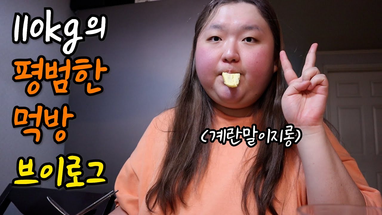 110kg의 단조롭지만 과식한 먹방 브이로그 VLOG | 샤브샤브, 냉동 딸기 스무디, 아이스크림, 한식 집밥 | 병원 검진 전에 찍어둔 영상입니다 !