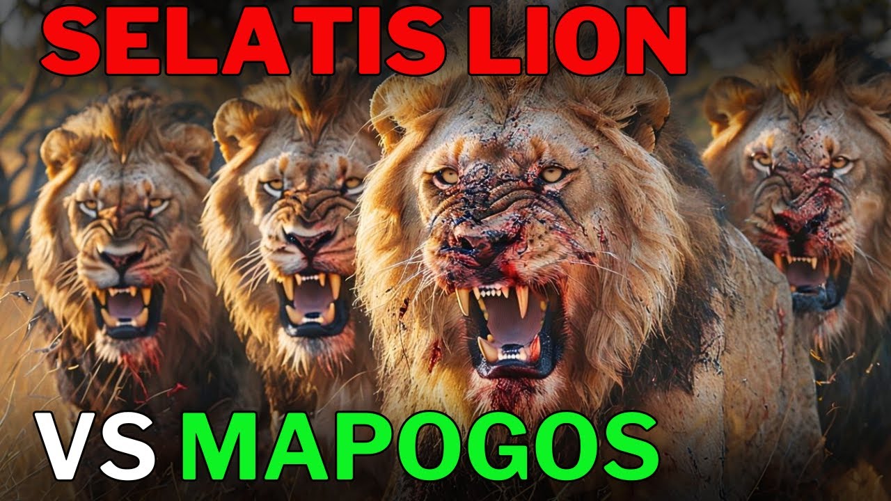 THEY WHERE THE  NIGHTMARE OF THE LIONS OF MAPOGOS | SELATIS Male Lions Coalition