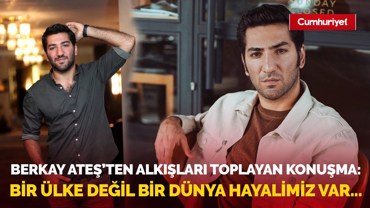 Salonda alkış tufanı koptu! Berkay Ateş: Hayallerinden bir gece dahi gayrı yaşamayan bir halk için..
