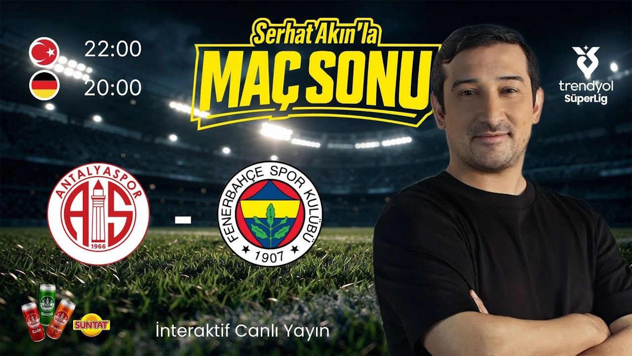 Antalyaspor 2 - 2 Fenerbahçe | Maç Sonu Canlı | Serhat Akın’la Maç Sonu 🔴