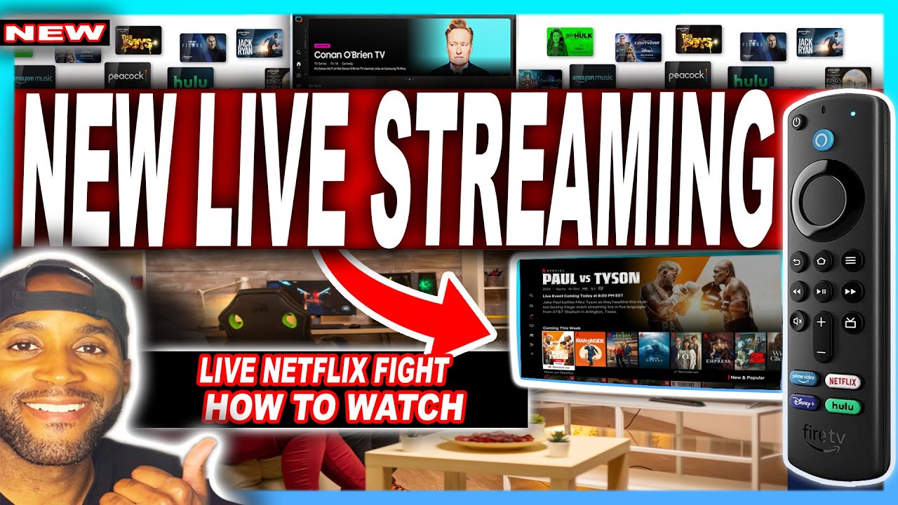 Как смотреть Netflix Live Fight Tonight! Обучающее видео! Тайсон против Пола!