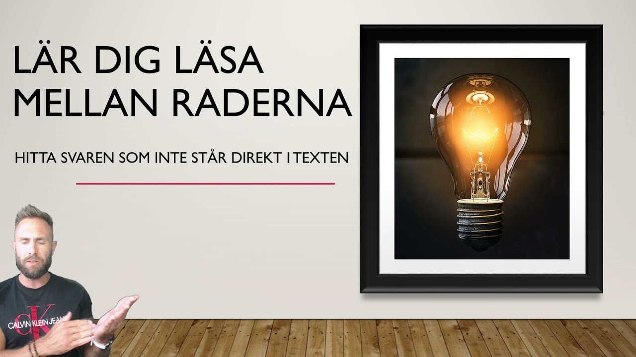 Lär dig läsa mellan raderna