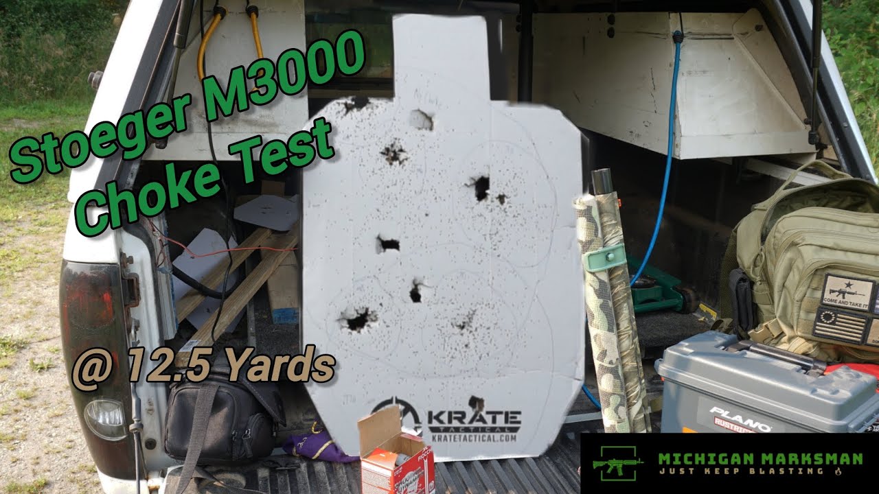 Stoeger M3000 Choke Test -- 12.5 Yards 
