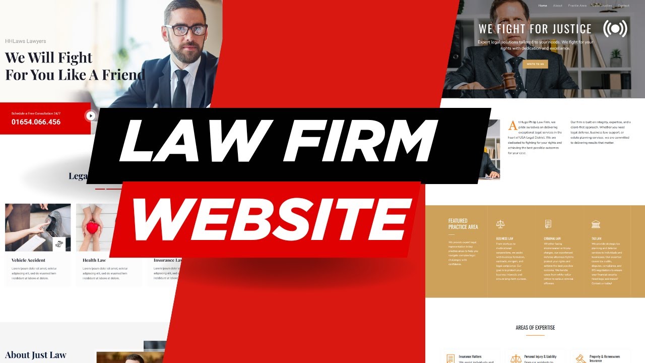 Law Firm Website Design | How to Create a Law Firm( Lawyer) Website without Coding