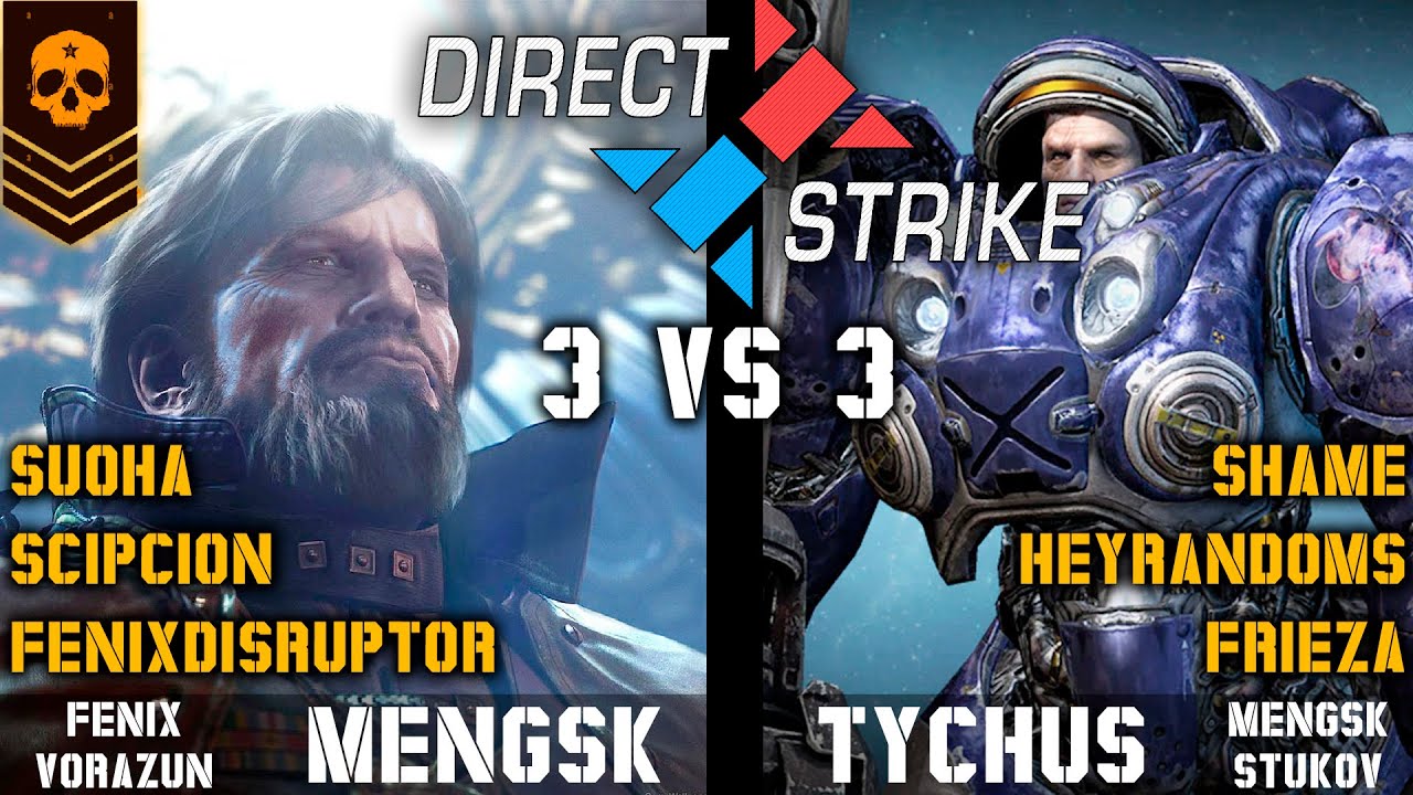 🔺3v3 Mengsk vs Tychus | 3 countered lanes, a game against the time | Direct Strike