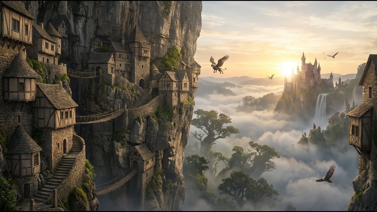 Forgotten Kingdom at Dawn – Calm Fantasy Ambience