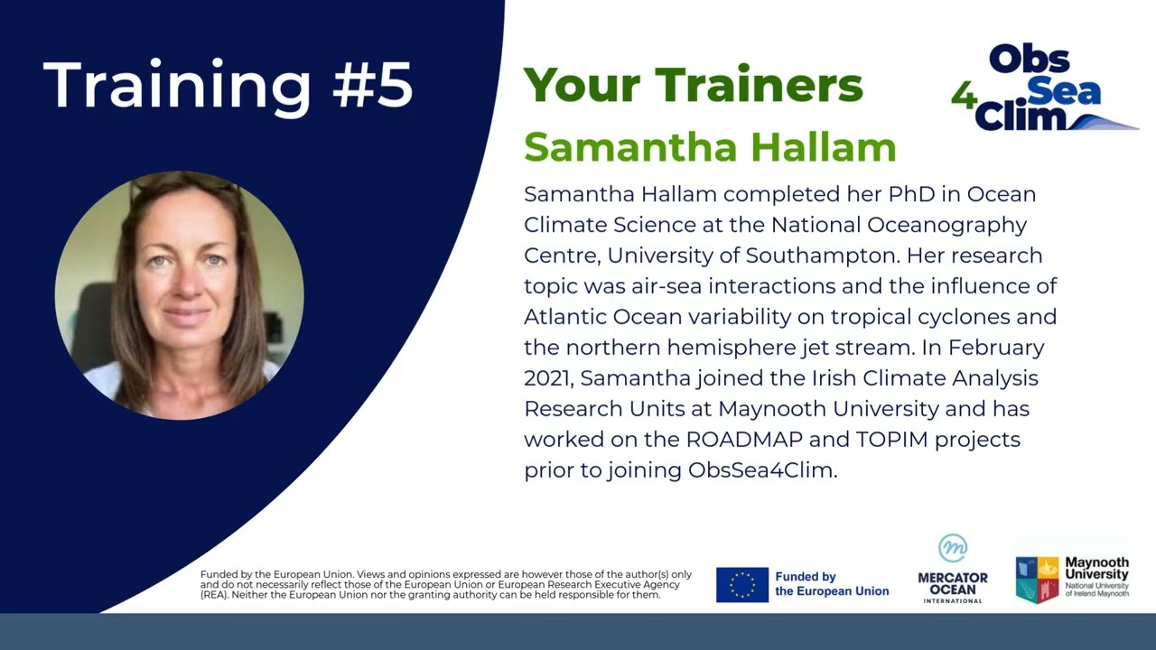 #5 Training on Regionalisation of ocean climate indicators