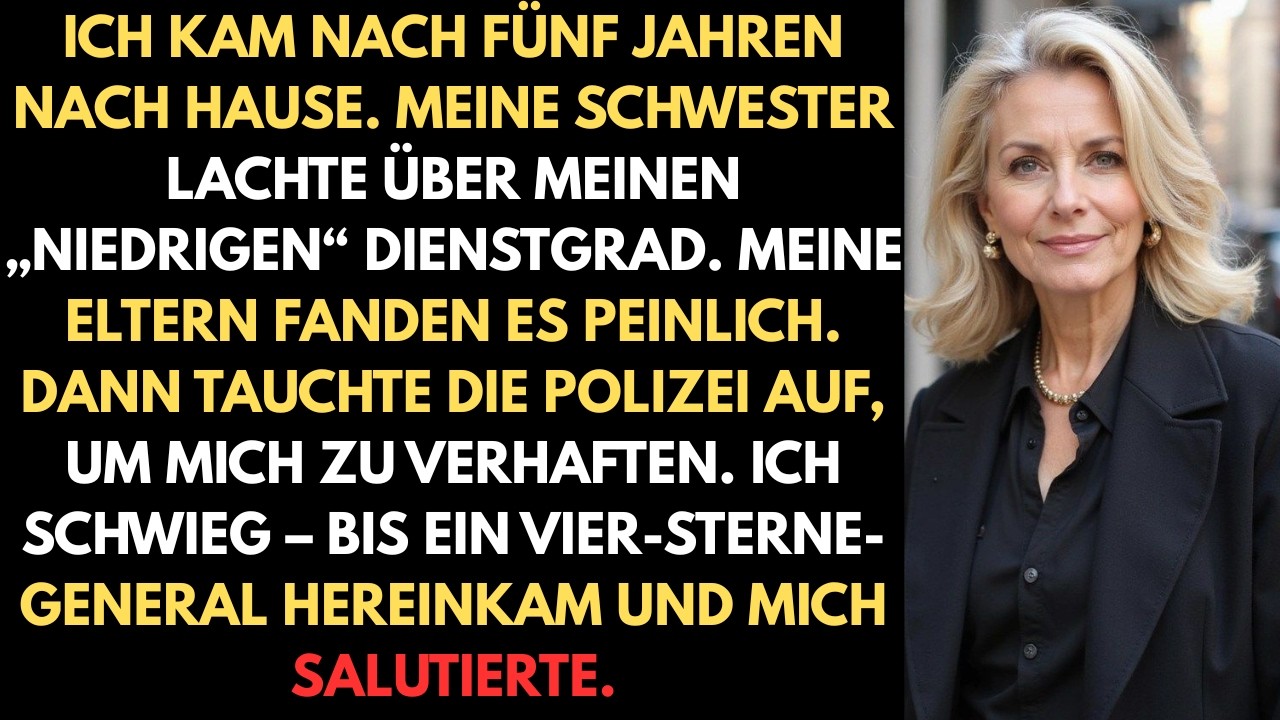 Ich kam nach fünf Jahren nach Hause Meine Schwester lachte über meinen „niedrigen“ Rang Meine Eltern