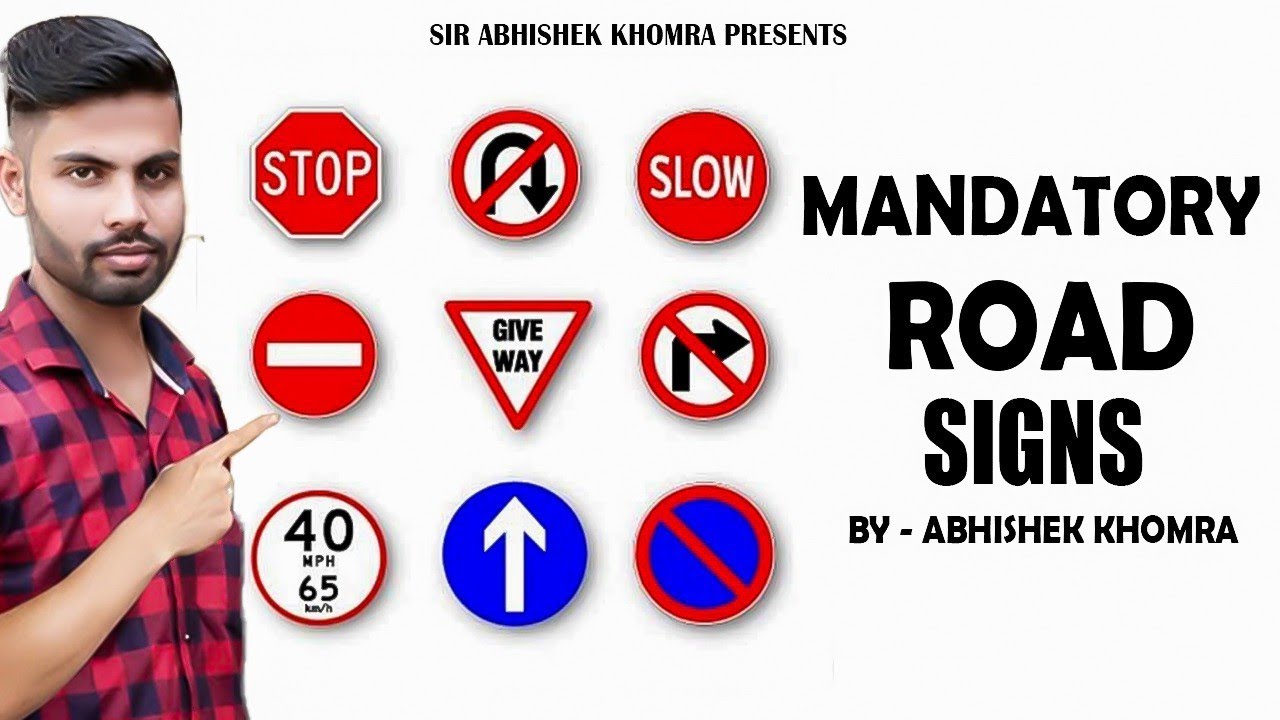 Don't Fail Your Driving Test! Mandatory Road Sign Explained Part 2