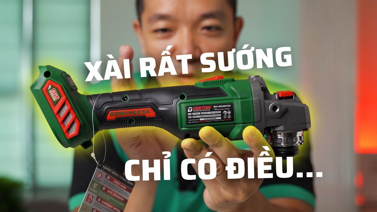 Công Nghệ Quá Đã Mà Giá Có 1tr3 Hèn Chi Bán Chạy | Máy Mài Dekton AG100PLUS Có Đáng Tiền???