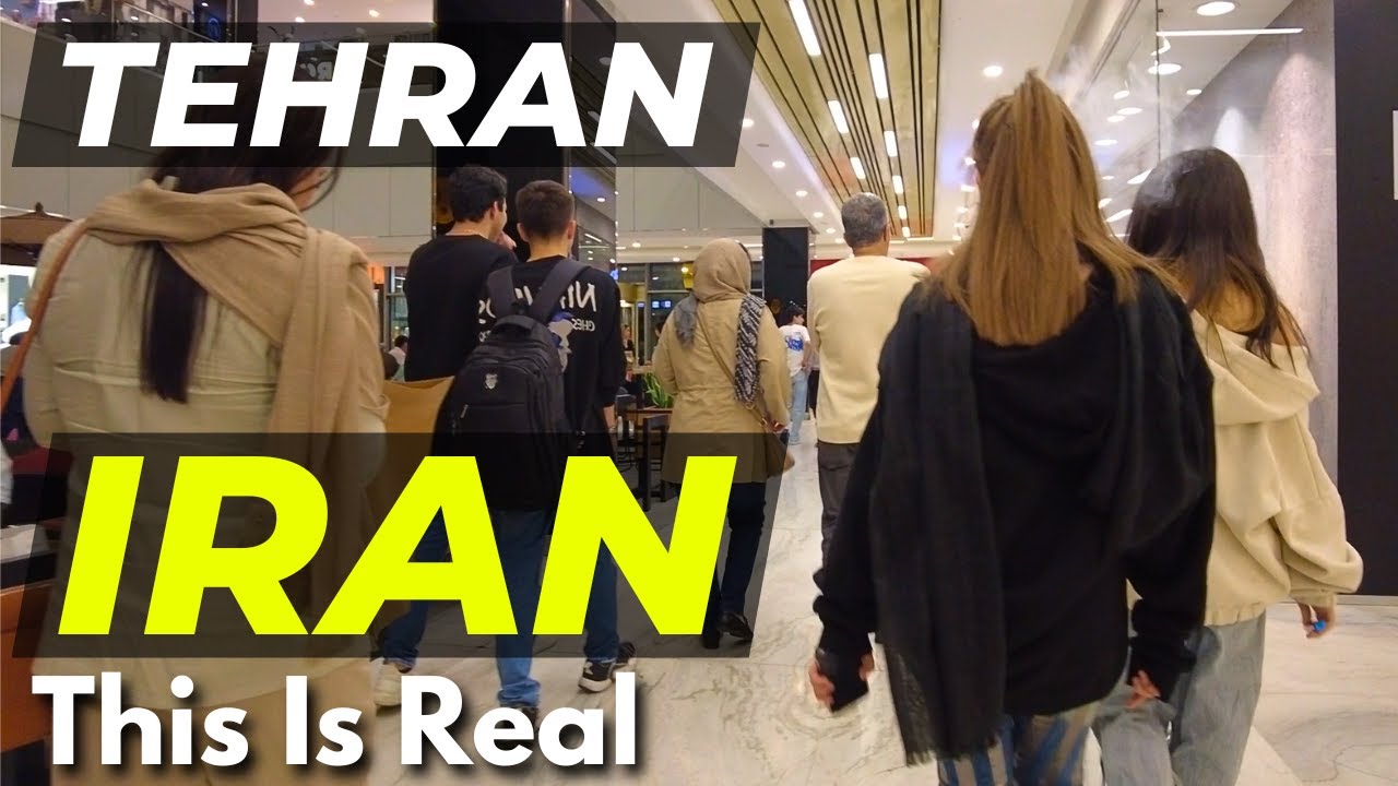 IRAN 2024 - Walking in The never ending street Tehran Vali Asr Walking Tour