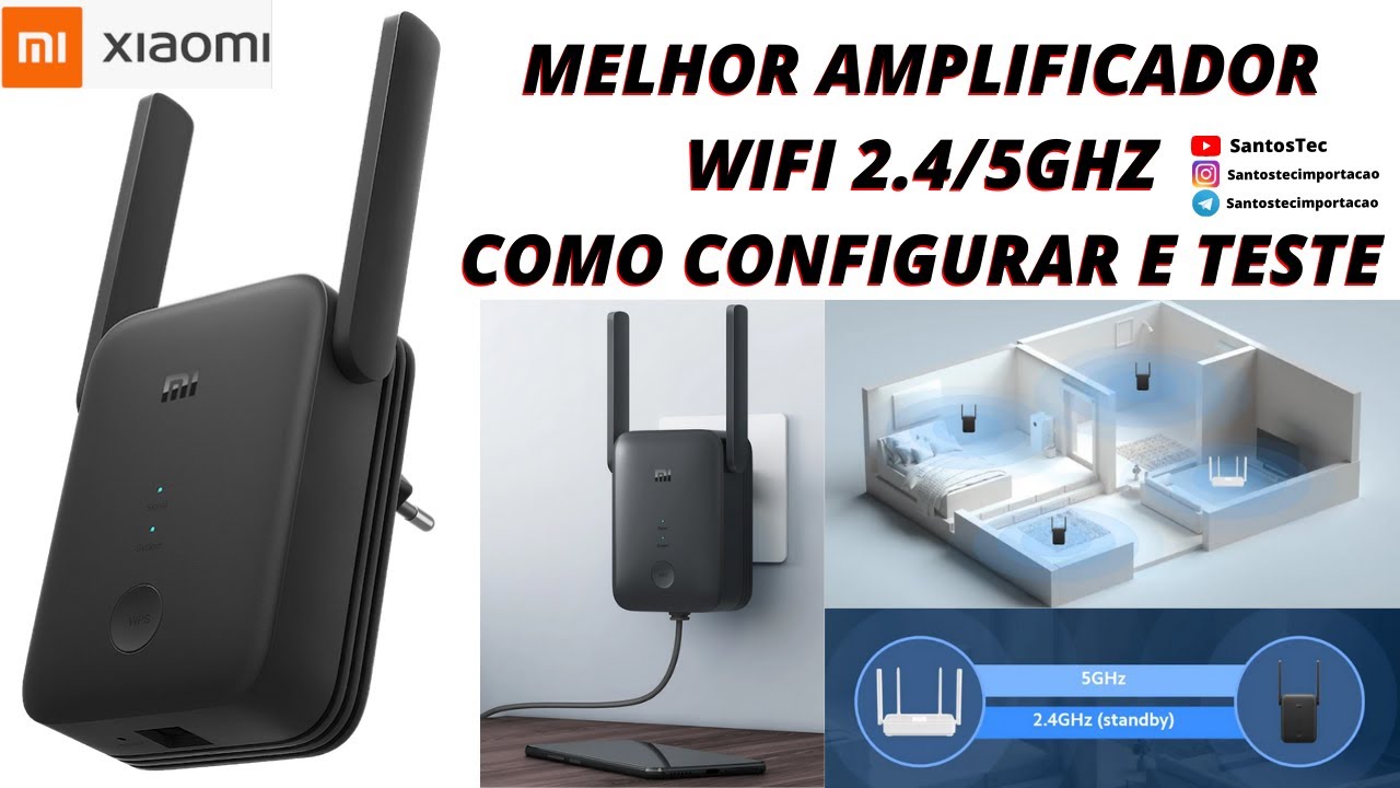 Como configurar o Amplificador Repetidor WIFI XIAOMI AC1200 - Teste de velocidade