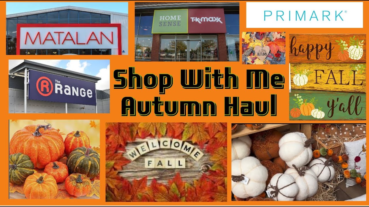 Autumn Haul | Shop with me for Fall Decor | Homesense | Matalan | The Range | Primark