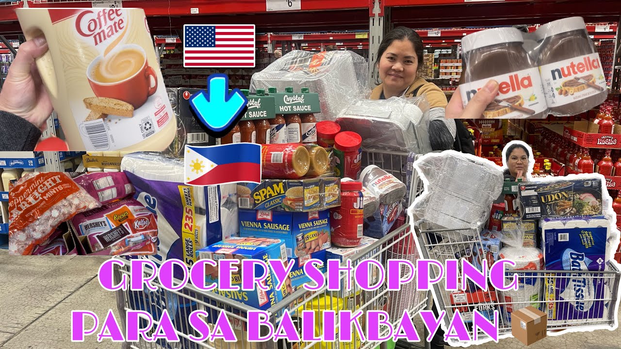 GROCERY SHOPPING PANLAGAY BALIKBAYAN BOX 📦 | USA 🇺🇸 TO PINAS 🇵🇭 | BALIKBAYAN BOX | CANDIE SAPP