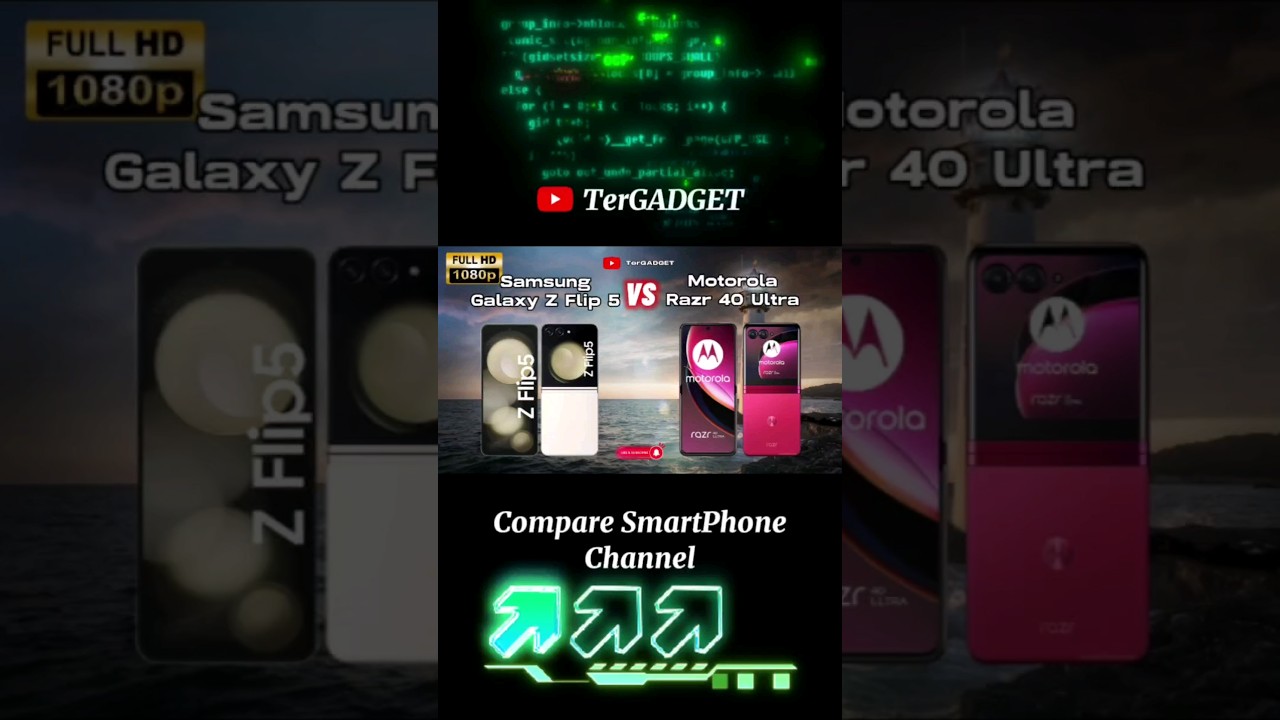 Samsung Galaxy Z Flip 5 vs Motorola Razr 40 Ultra Comparison #comparison