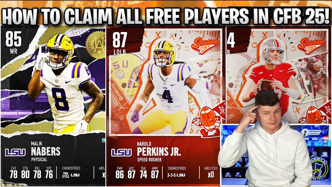 HOW TO CLAIM ALL FREE PLAYERS IN CFB 25 ULTIMATE TEAM! 9 FREE 84+ OVERALLS!