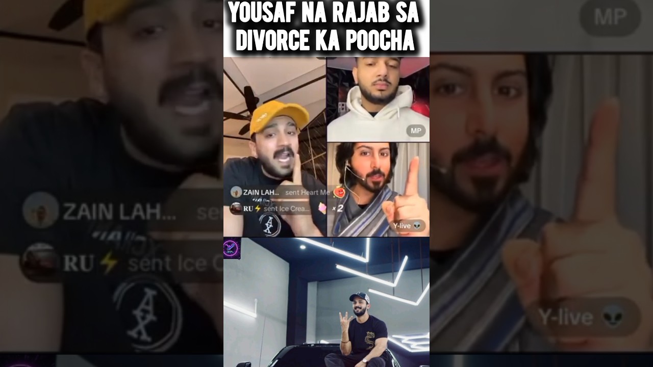 YOUSAF NA RAJAB SA DIVORCE KA POOCHA #tiktoklive #funny #live #shorts