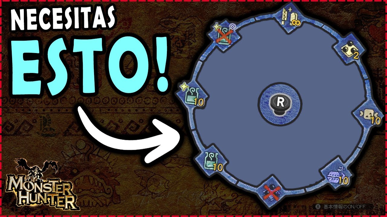APRENDE a USAR el MEN&Uacute; RADIAL en MONSTER HUNTER!