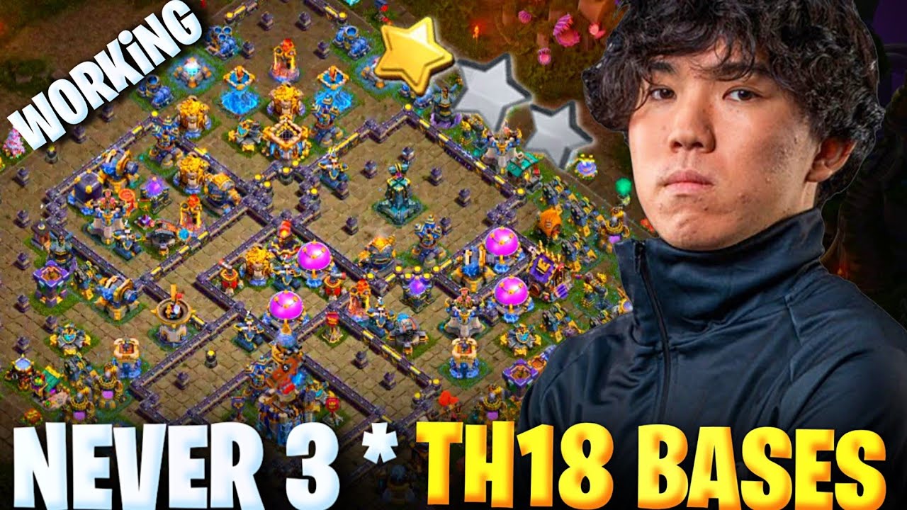 NEW TH18 WAR* + *LEGEND* + Push BASE* LINKS Best TH18 Anti 1 Star Defense | Clash of Clans Bases