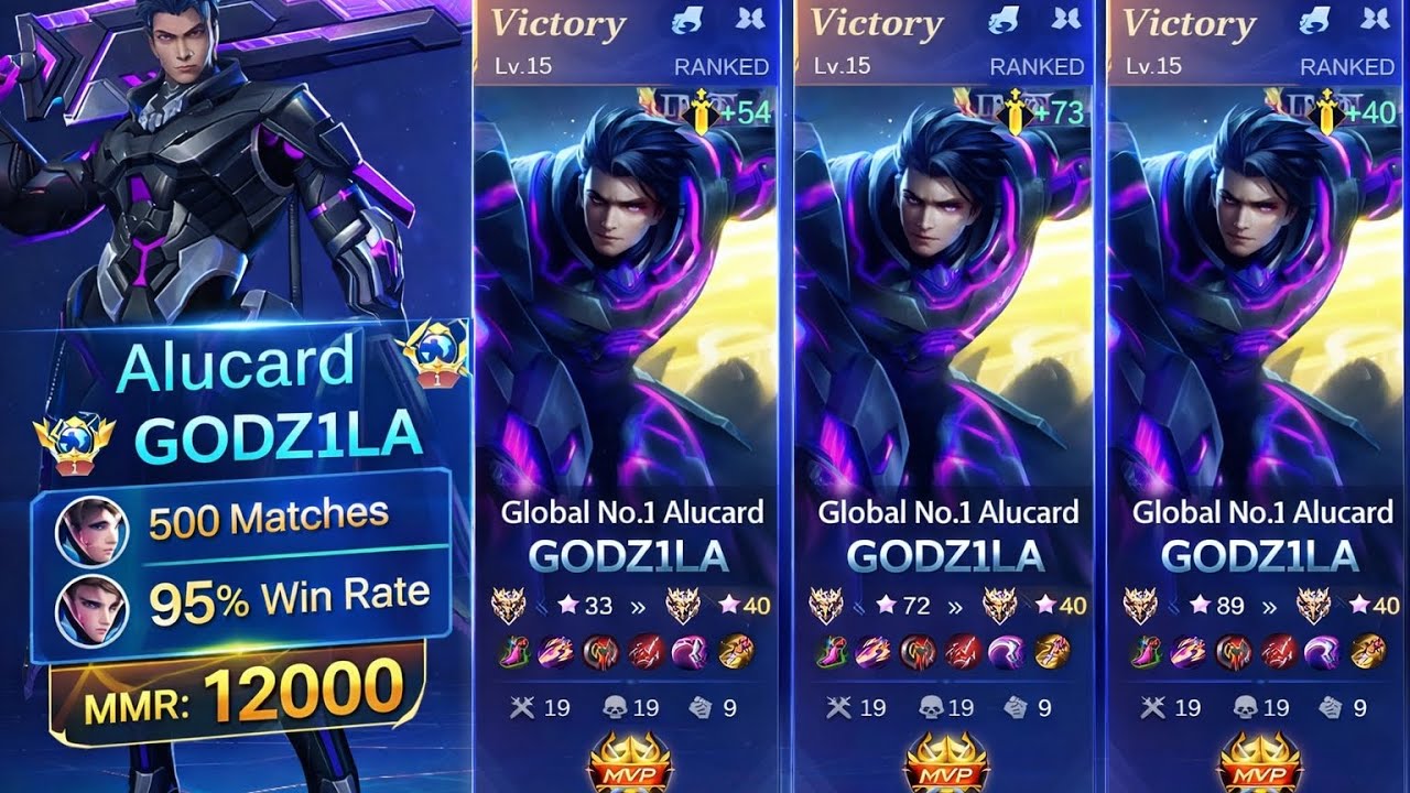 ALUCARD DOMINATION 🔥 FULL ROTATION + CLEAN WINSTREAK | RANKED GAMEPLAY