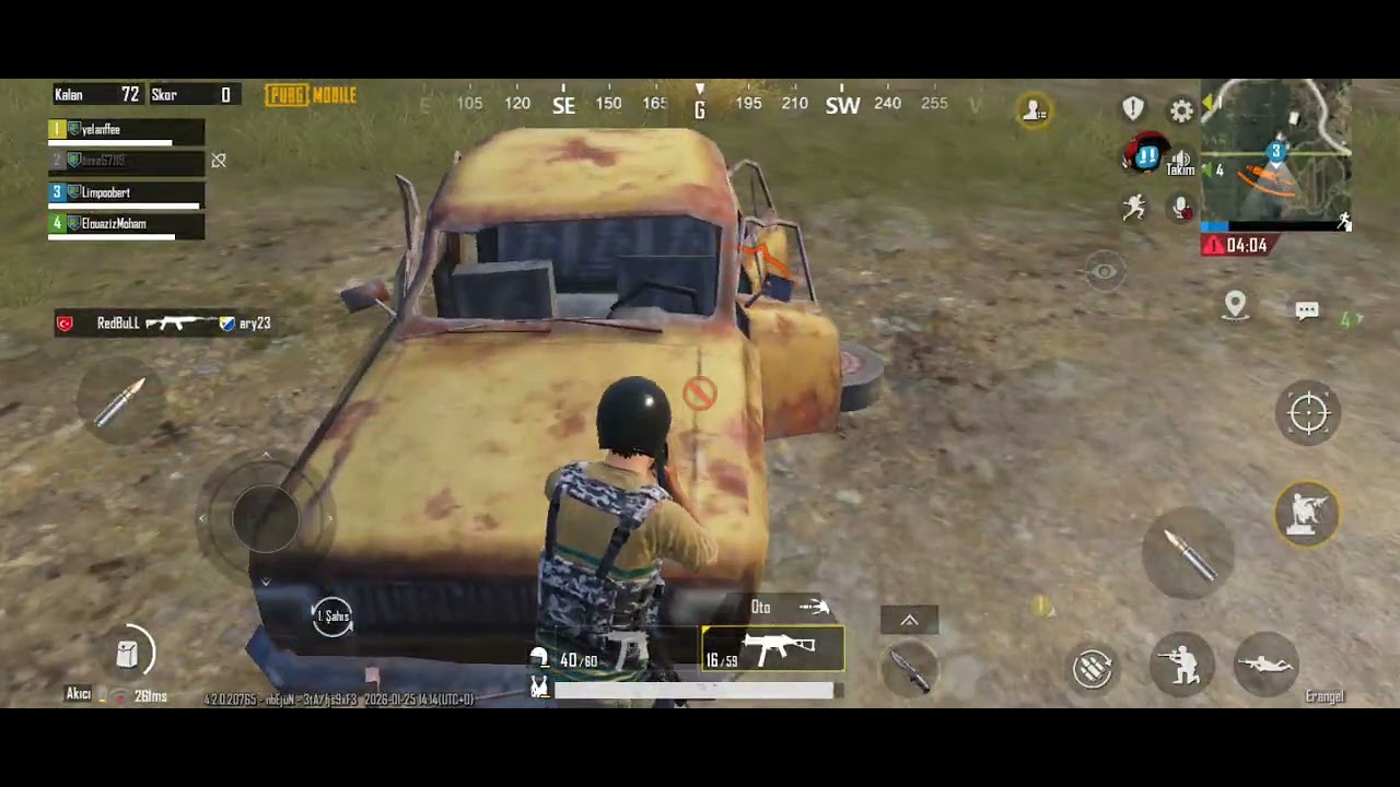 Pubg oynadım 1. Oldum 30 dk