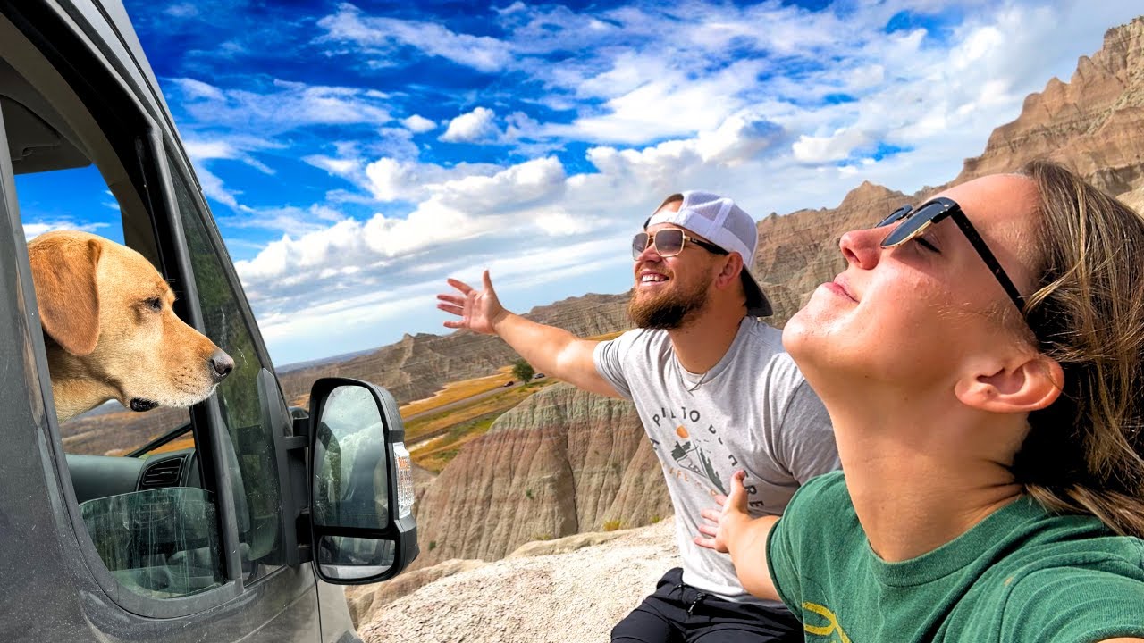 3 Nights Boondocking in Badlands (Best Location Yet?!) | Vanlife Camping