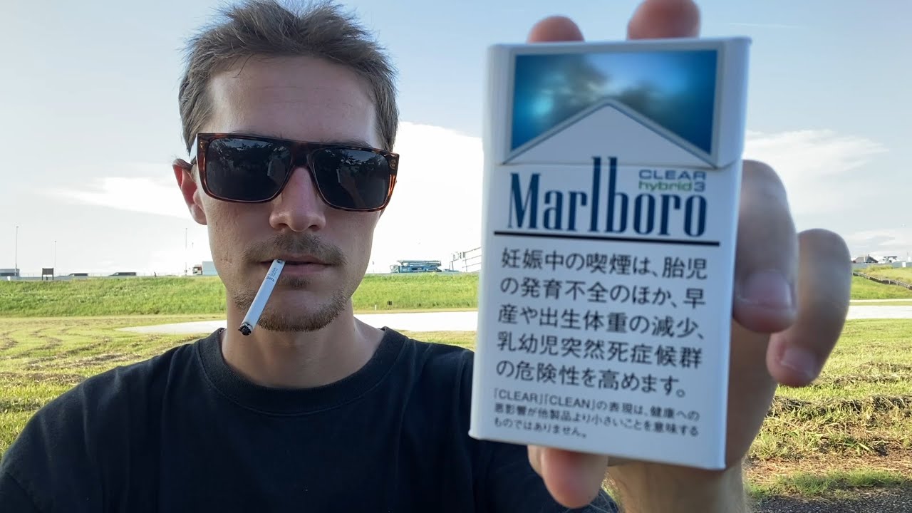 Smoking a Marlboro Clear Hybrid 3 Menthol Cigarette - Review