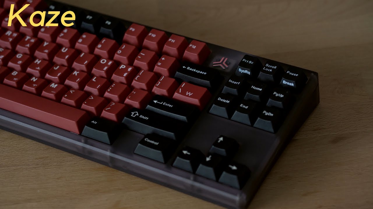 NRD Kaze Smoked PC Keyboard Typing Sound Test | Stock Cherry Reds