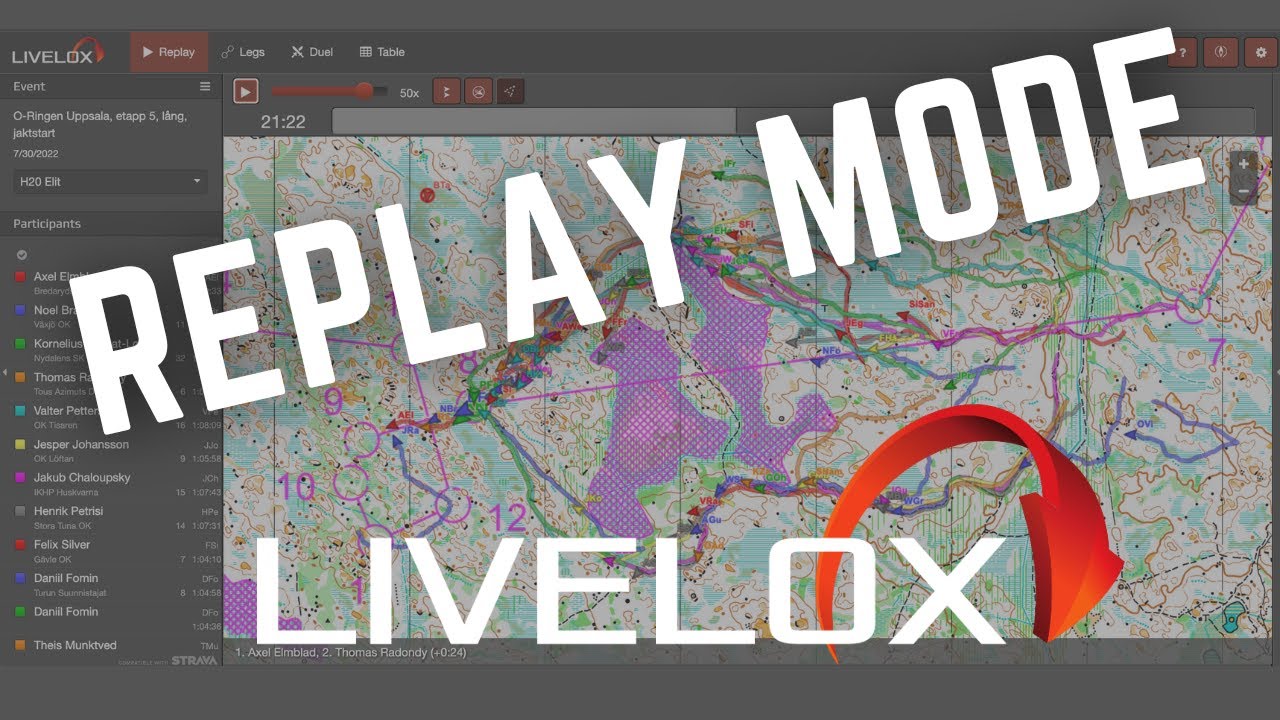 Livelox - Replay mode