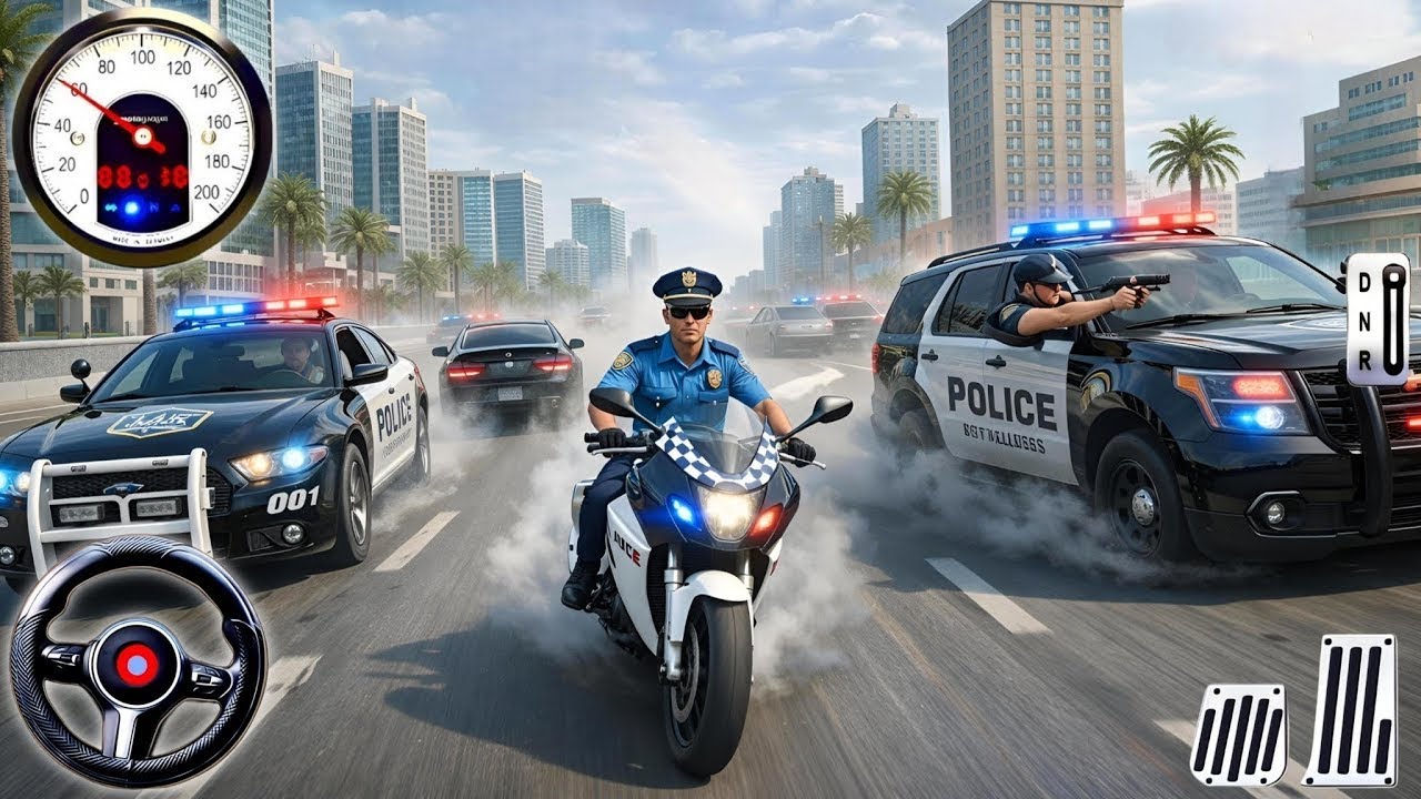 City Police Car Game Chase 3D - Real Cop Cars Multi-Storey Simulator - Android GamePlay