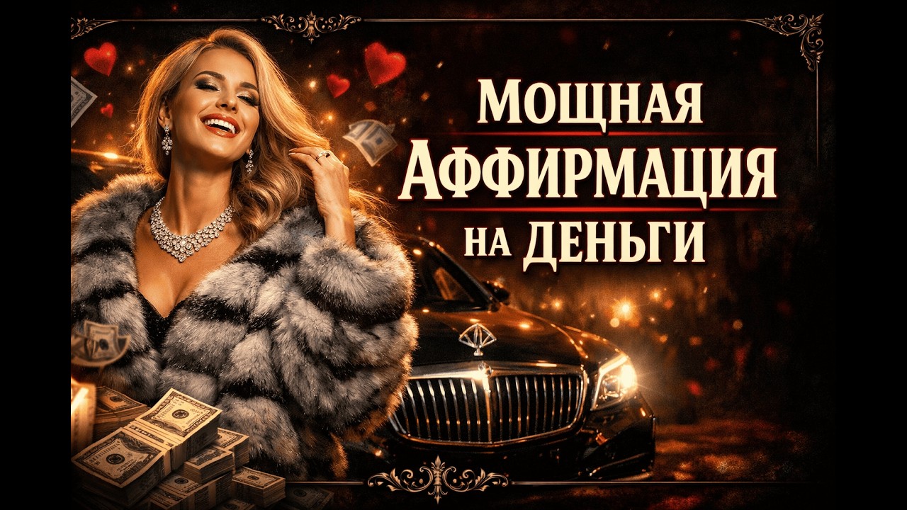 💰ДЕНЕЖНЫЙ ПОТОК ЗАКРЕПЛЯЕТСЯ! АФФИРМАЦИИ, КОТОРЫЕ РАБОТАЮТ