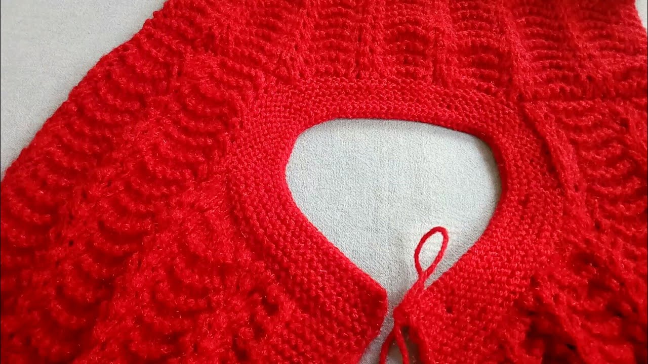 How to knit ROUND NECK in Ladies Cardigan