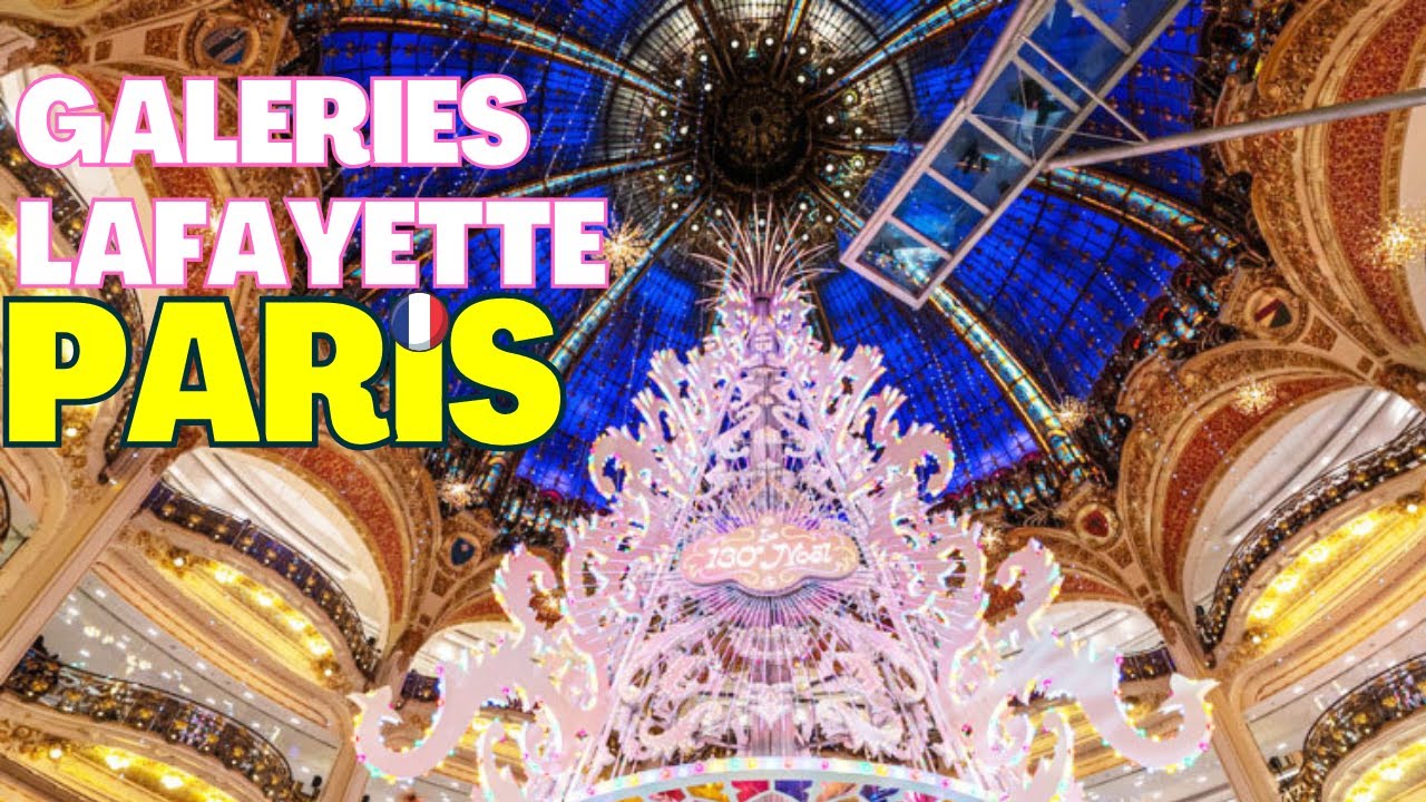 Magical Luxury Galeries Lafayette Shopping dream, in Paris, France,
