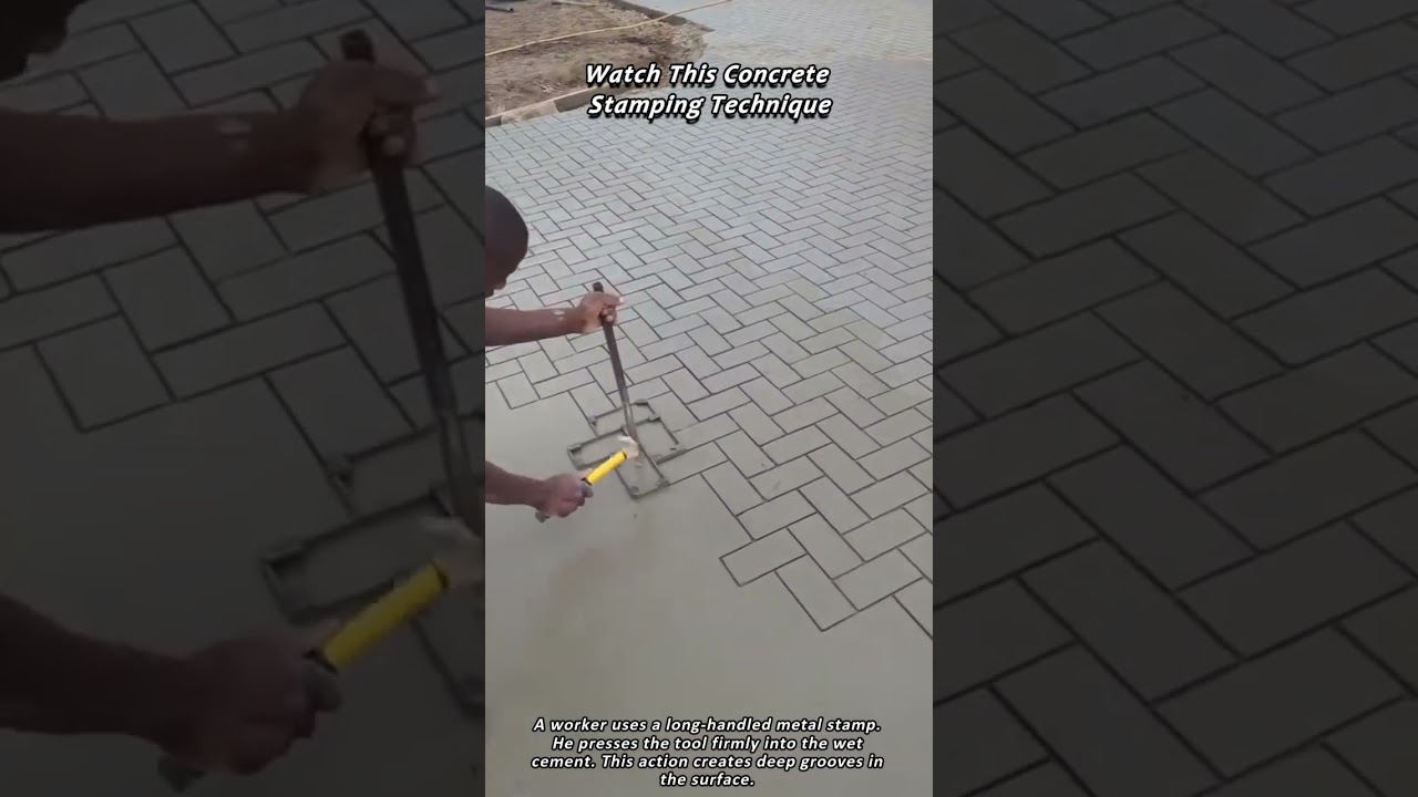 Watch This Interesting Concrete Stamping Technique