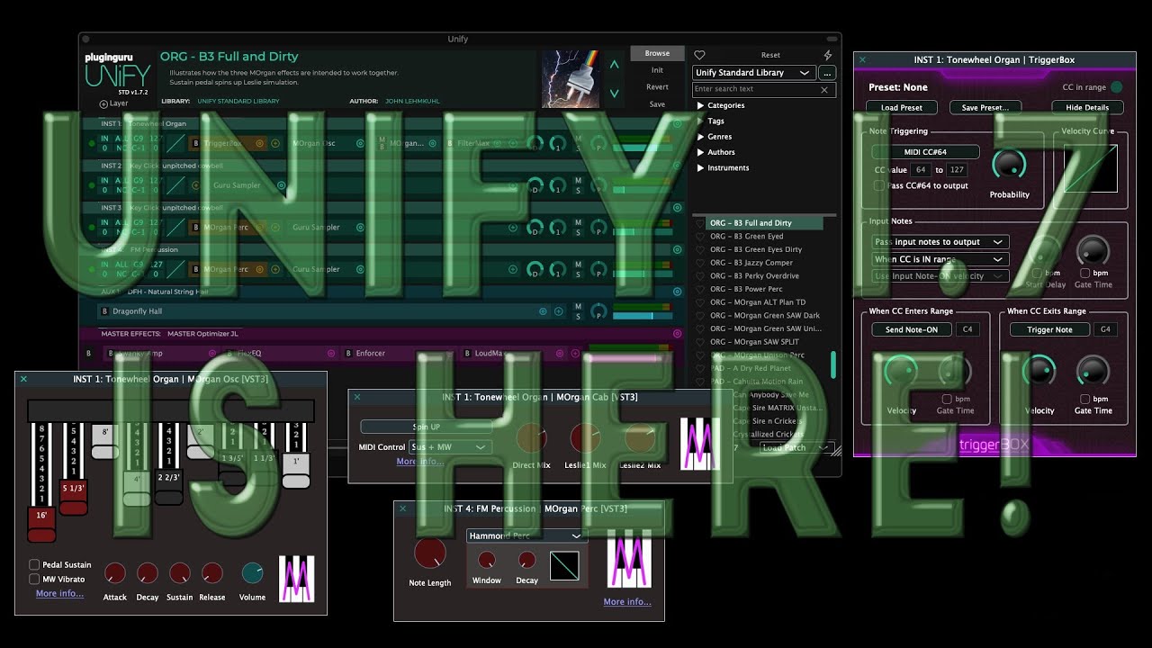Unify 1.7 is HERE!! (4 NEW FREE PlugIns + MORE!)