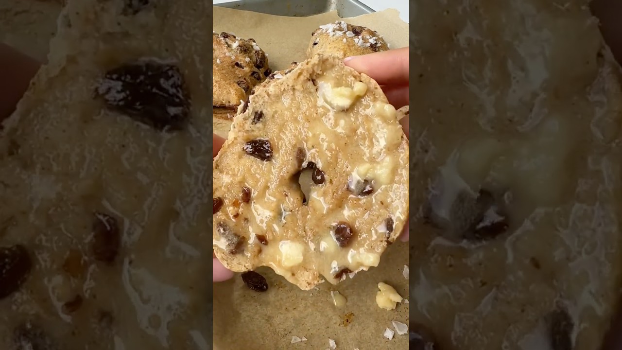 Бублики с корицей и изюмом, богатые белком! #рецепты #выпечка #здоровье #здороваяеда #завтрак