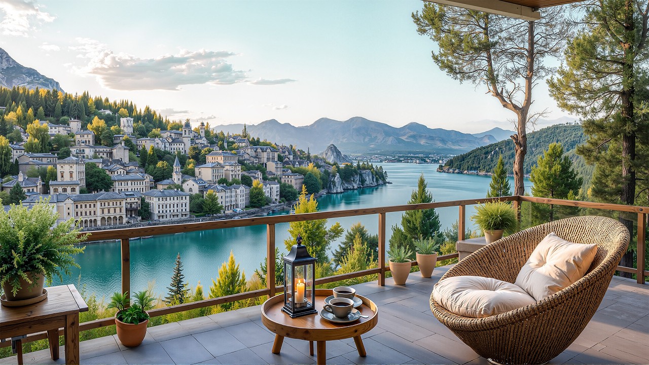 Sweet Jazz Music For Mental Relaxation - Melodious Jazz Symphony In The Morning Balcony Space
