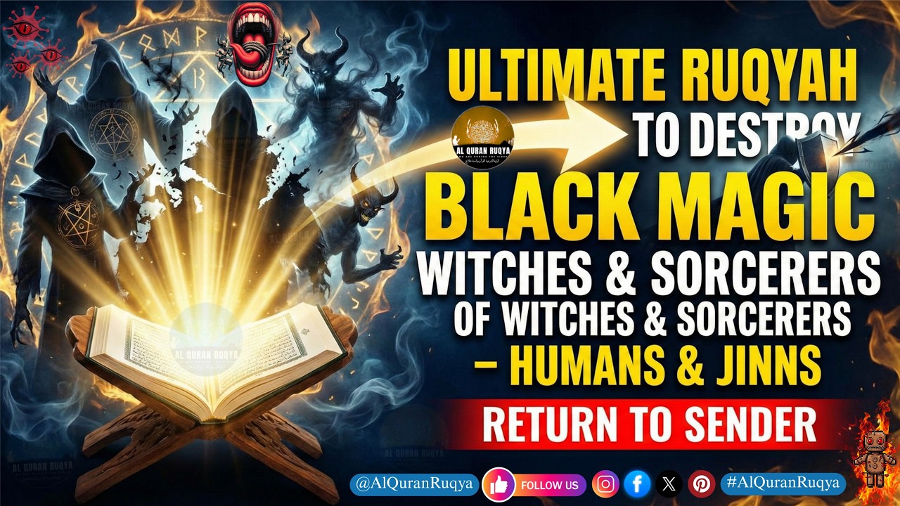 Ultimate Ruqyah to Destroy Black Magic of Witches & Sorcerers – Humans & Jinns - Return to Sender.