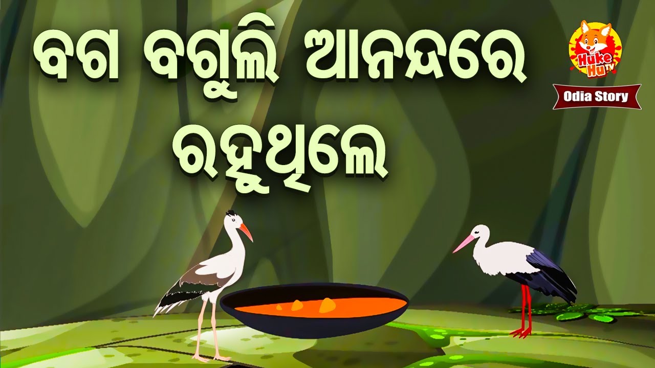Baga Baguli Anandare Rahuthile - ବଗ ବଗୁଲି ଆନନ୍ଦରେ ରହୁଥିଲେ | Odia Moral Story | Huke Hu TV