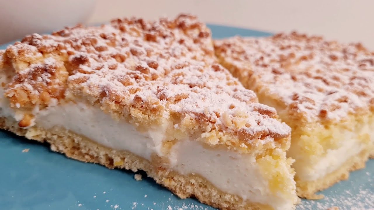 Daca ai iaurt fa aceasta prajitura rapida si cremoasa || Prajitura cu iaurt si crema de vanilie ||