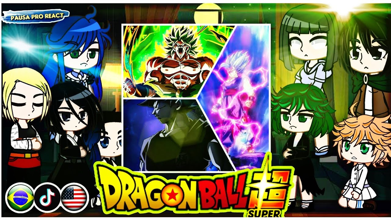Gacha react to Dragon ball | Goku Broly Gohan + gacha life club react