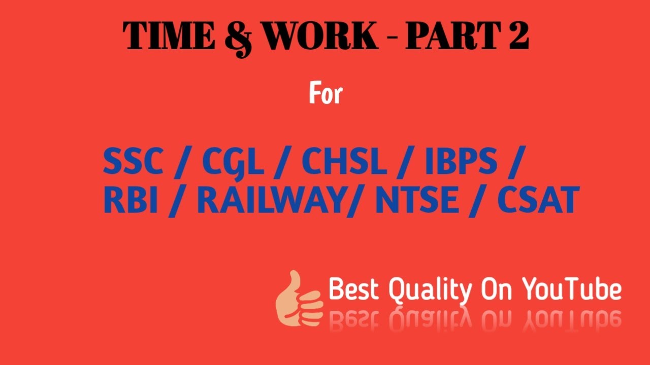 WORK Smarter Not Harder with Time Management for SSC and RAILWAY