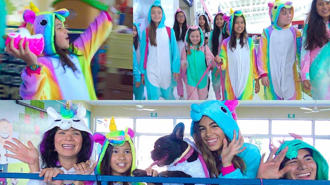 La FAMILIA UNICORNIO Día de ESCUELA Y DIVERSION | TV ANA EMILIA