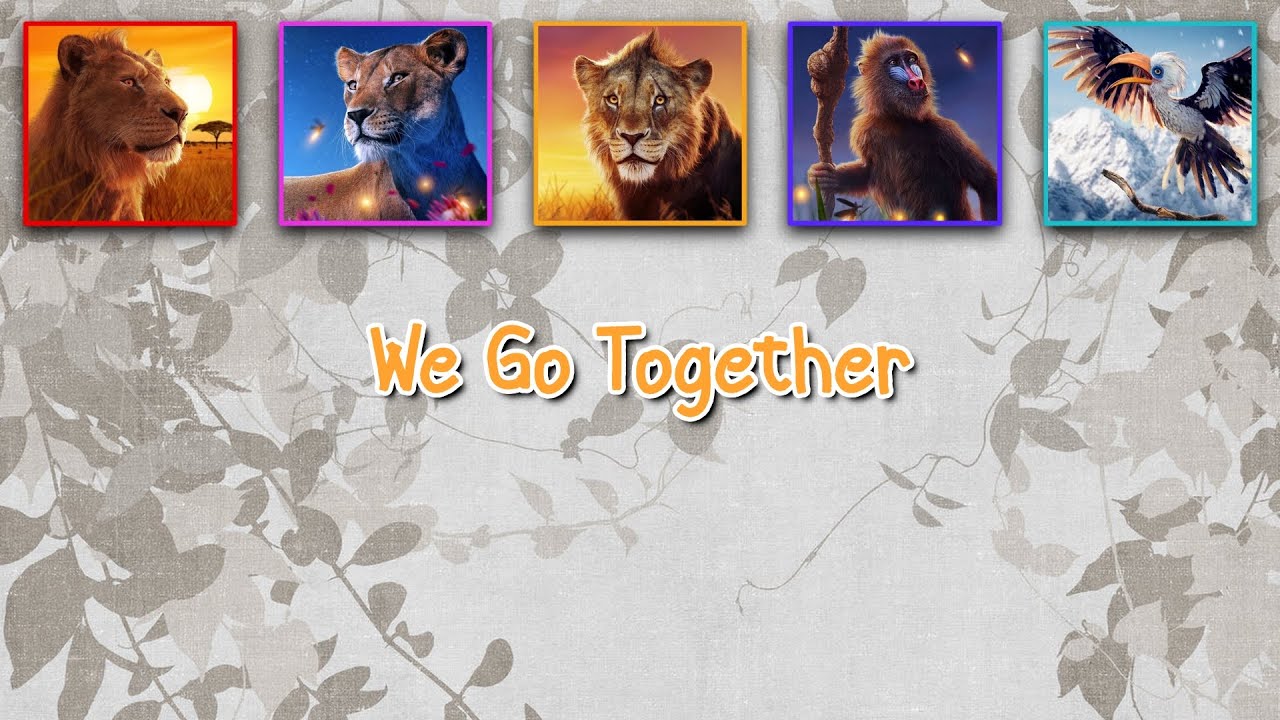 We Go Together - Mufasa: The Lion King (Karaoke with Backing Vocals)