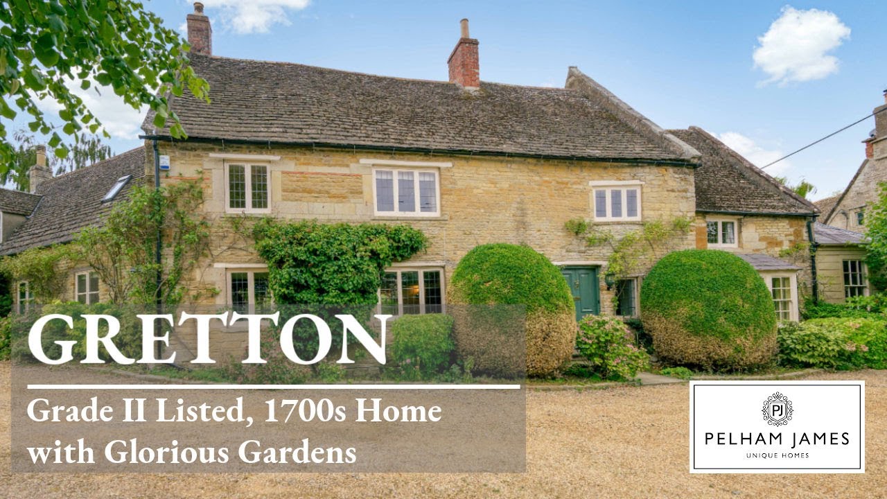 Tour £900,000 Historic English Home with Workshop & Garden Retreat in Gretton, Northants NN17