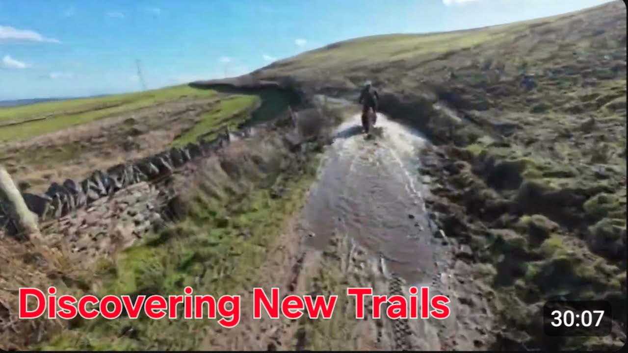 Discovering new trails in South Wales...CRF250 - KTM690