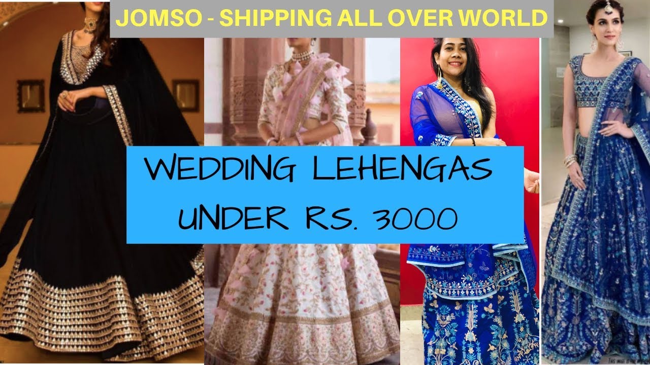 WEDDING LEHENGA HAUL UNDER RS. 3000🙀 JOMSO + GIVEAWAY WINNERS | Rakhi Singh