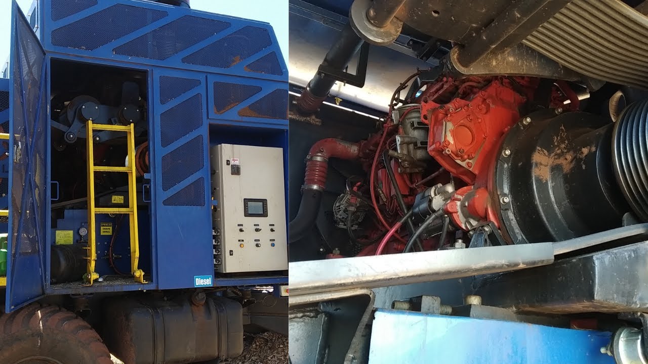 Como funcionar um motor picador de madeira florestal